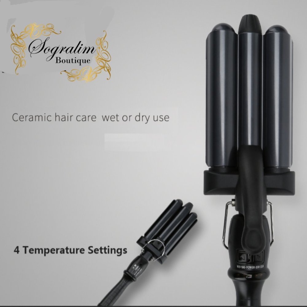 Magic Wave Curling Iron 19 mm Three Barrels